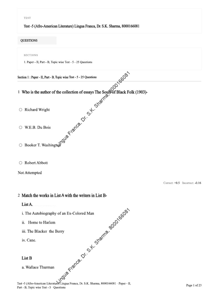 Test - 5 | PDF