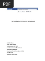 Download Performing the Self Identity on Facebook  by Serena Westra SN86872520 doc pdf