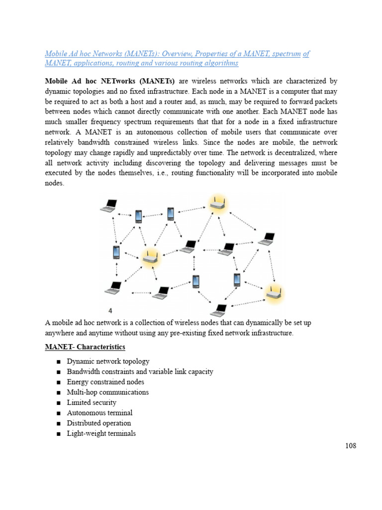 Manet - DSDV - DSR - Aodv | PDF | Wireless Ad Hoc Network | Routing
