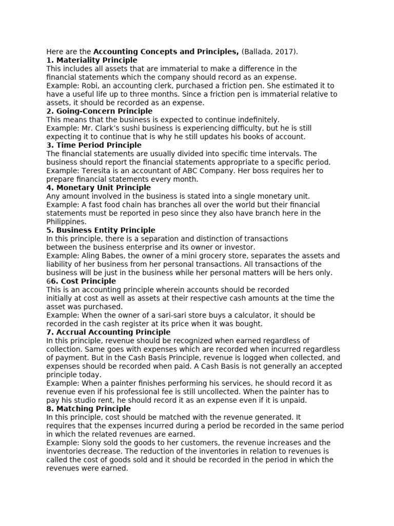 Key Accounting Principles Explained | PDF | Financial Services | Accounting