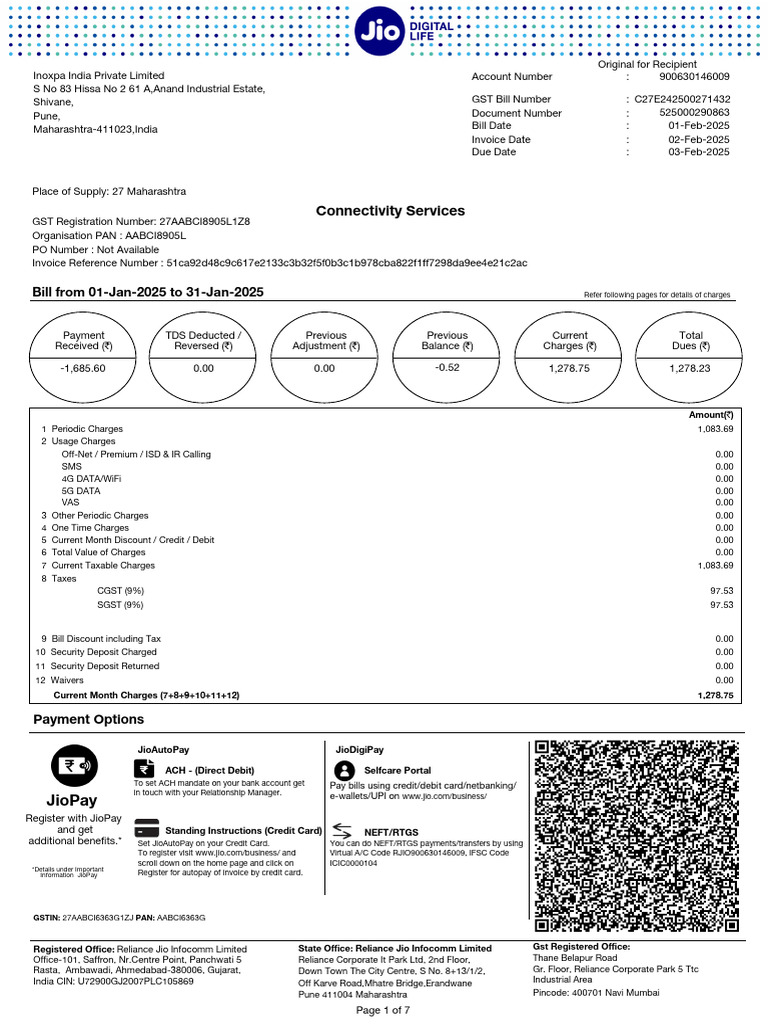Itemized Invoice 525000290863 | PDF | Credit Card | Taxes
