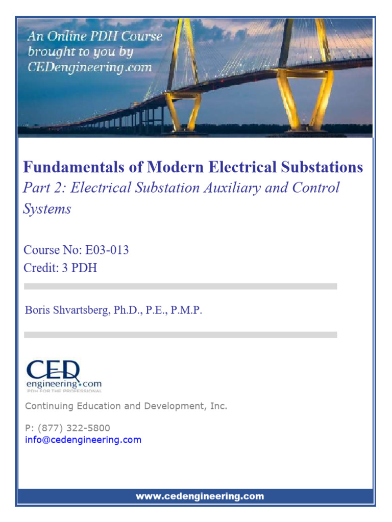 Electrical Substation Control Systems Guide | PDF | Direct Current | Relay
