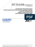3GPP TS 23.206: Technical Specification