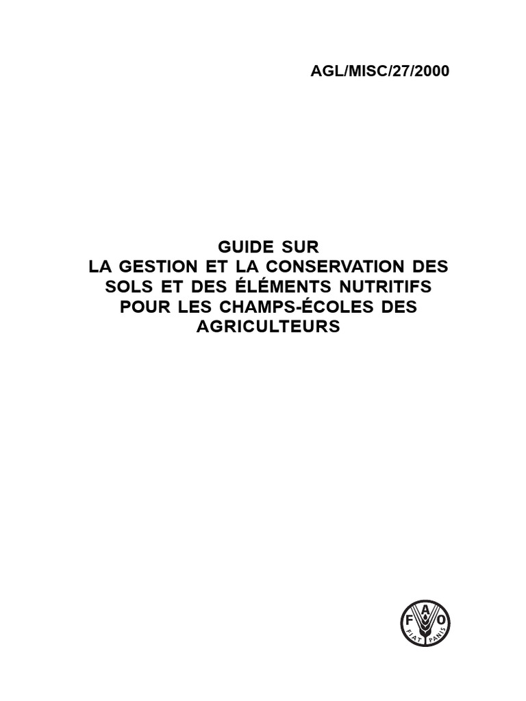 Gestion durable des sols agricoles | PDF | Sol (pédologie) | Agriculture