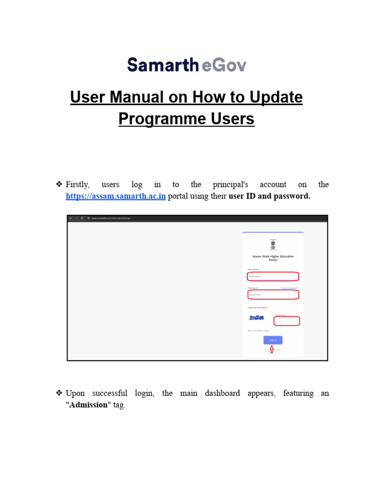 Update Programme Users Guide | PDF