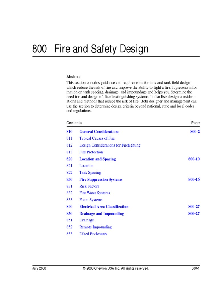 800 - Fire and Safety Design | PDF | Firefighting | Fires