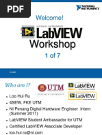 LabVIEW Proficiency Workshop 1