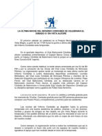 Nota Prensa 5º Noche del Infierno Cordobés