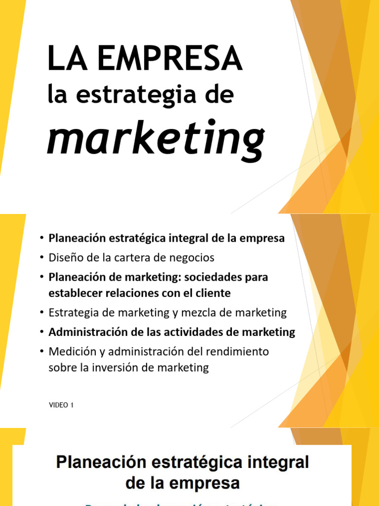 Presentación Clase 2 Estrategia de Marketing | PDF | Marketing ...