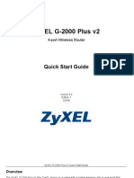 Zyxel G-2000 Plus V2: Quick Start Guide