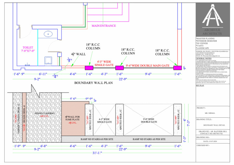 Boundary Wall Detail | PDF