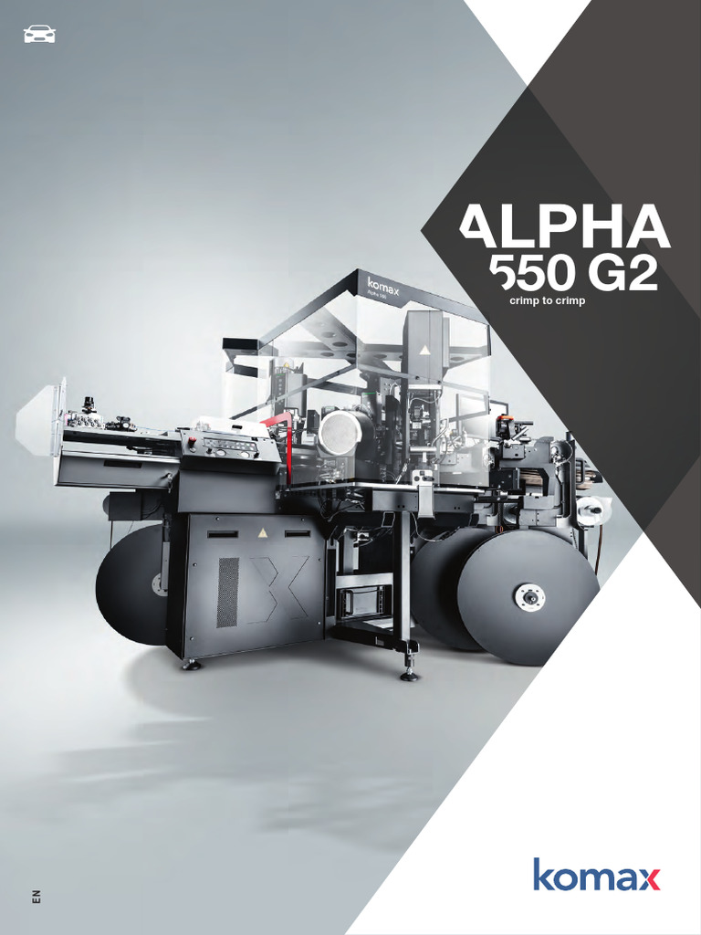 Alpha 550 G2: High-Performance Crimping Machine | PDF | Automation ...