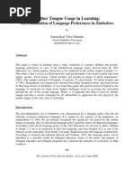 Download 24 Mother Tongue Usage in Learning by Alemayehu Getachew SN86876619 doc pdf