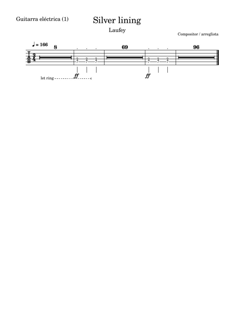 Silver Lining-Guitarra Eléctrica | PDF