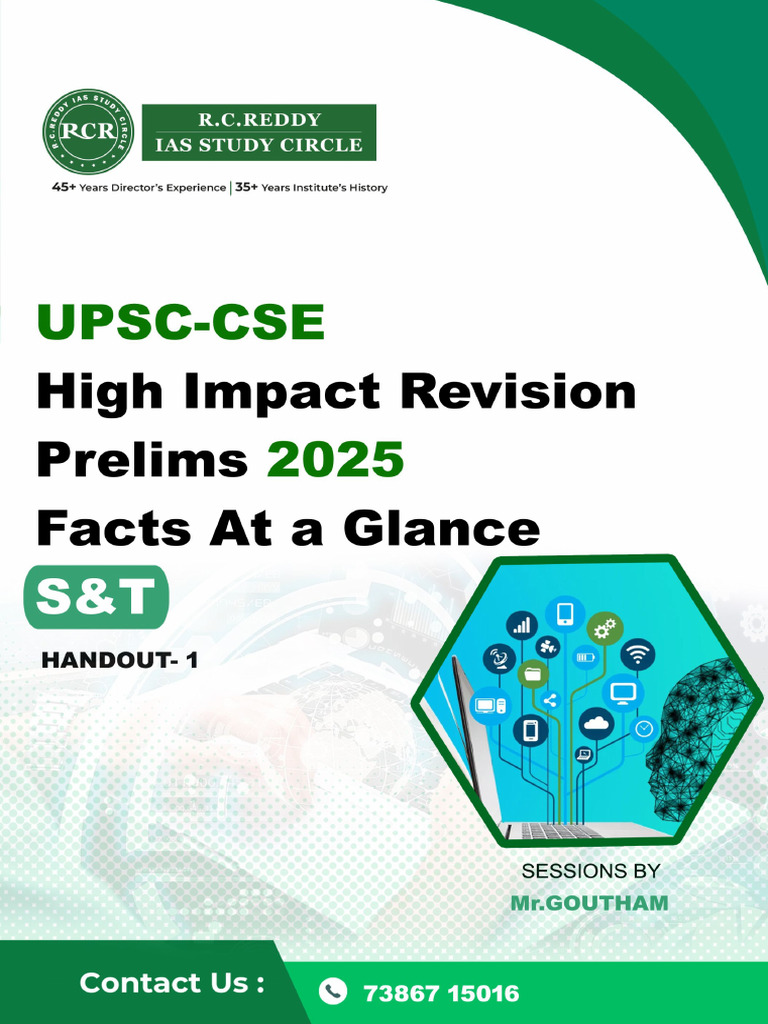 High Impact Revision, Science & Technology, Facts at A Glance-H-1 | PDF ...