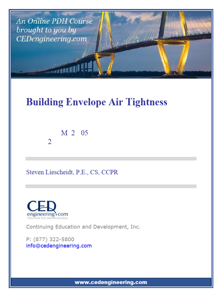 M02-005 - Building Envelope Air Tightness - US | PDF | Ventilation ... - Building Envelope Weather Tightness Solutions