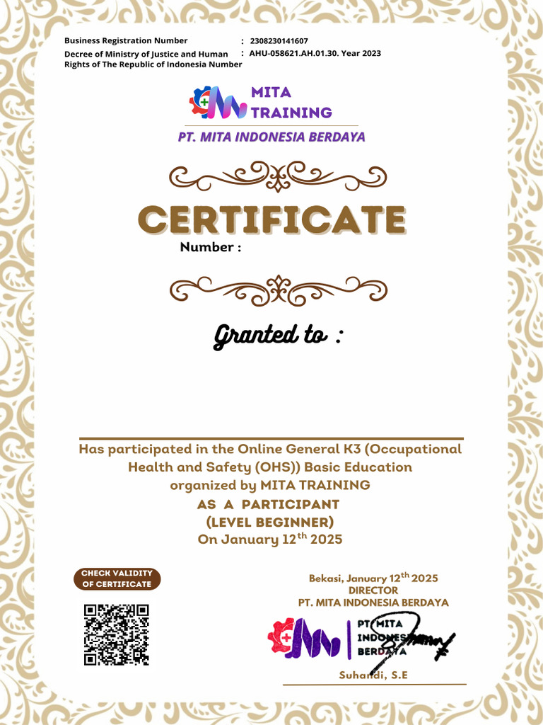 Sertifikat Djunaedi Pdf