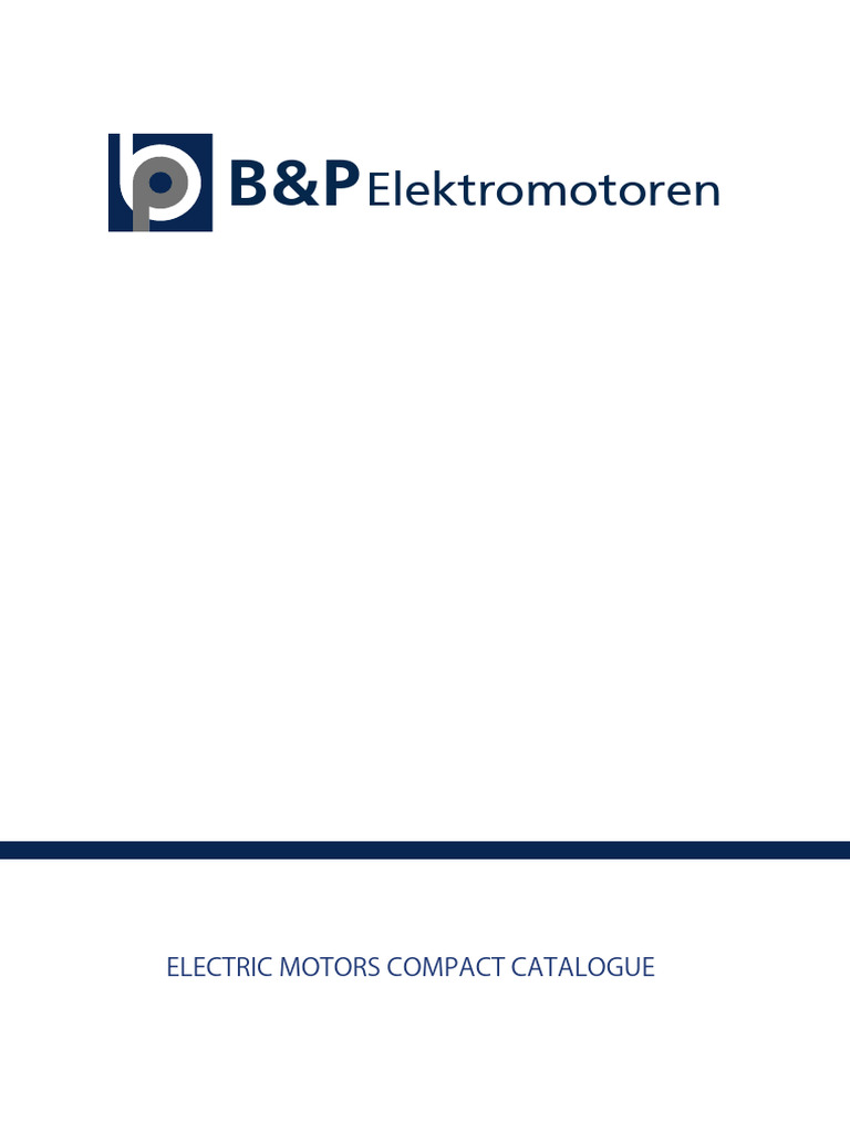 B&P Elektromotoren Installation Guide | PDF | Bearing (Mechanical ...