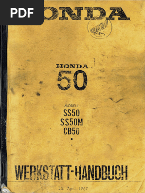 HONDA CB50 Service manual サービスマニュアル HONDA Workshop Manual CB50 J CB50J 1977 1978 1979 1980 1981 1982