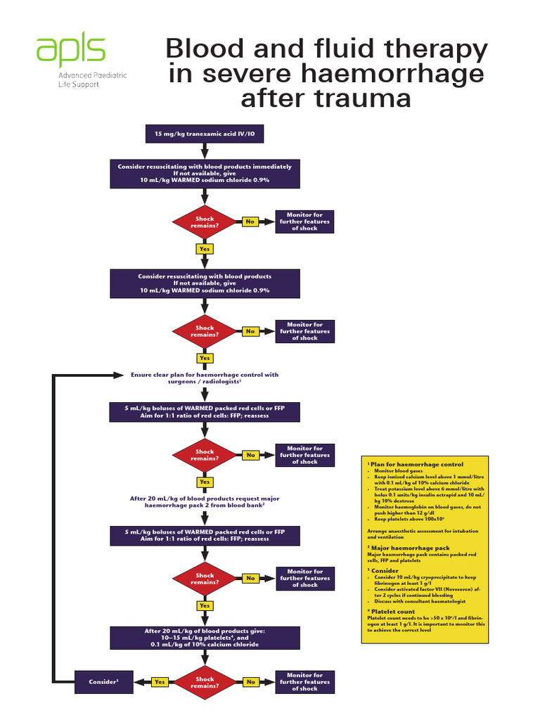 Blood and Fluid Therapy in Severe Haemorrhage After Trauma | PDF ...