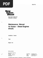 Download Maintenance Manual for Sulzer Diesel Engines Rta76 by miloslakovic SN86879851 doc pdf