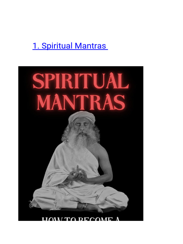 Mastering Spiritual Mantras & LOA | PDF | Mantra | Meditation