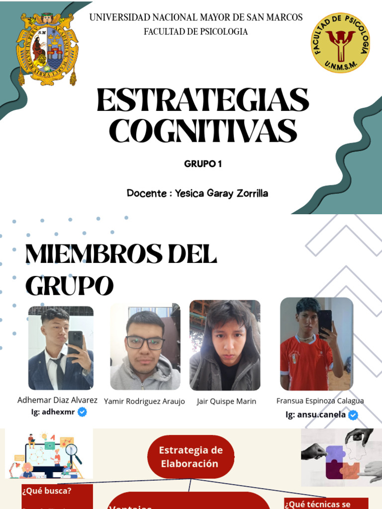 Estrategias Cognitivas para el Aprendizaje | PDF | Memoria | Información