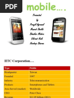 Download HTC MOBILE Marketing-full n Final Ppt by Pranjil Agrawal SN86880930 doc pdf
