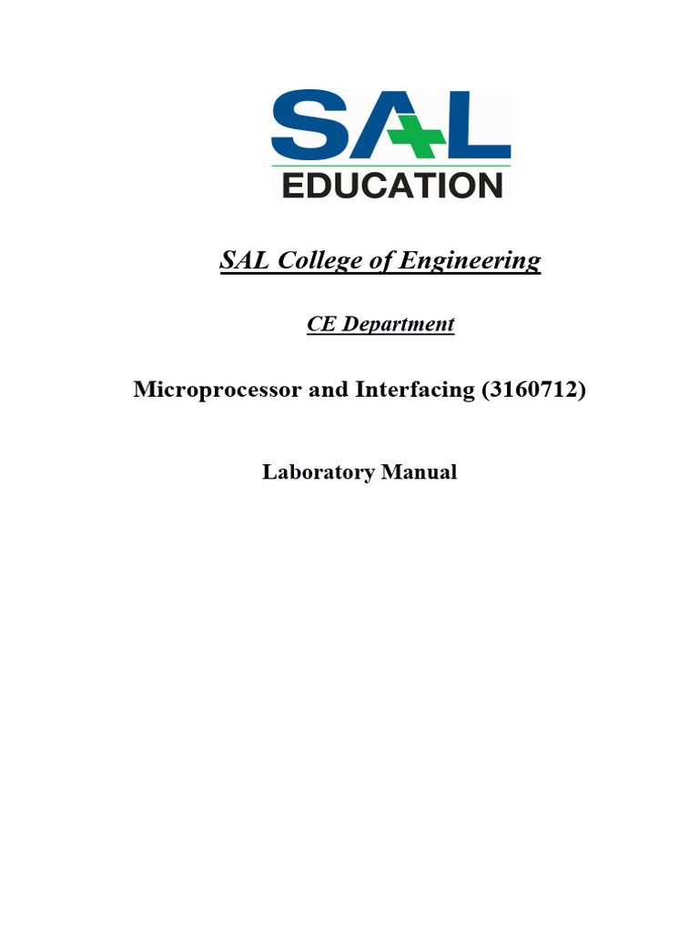 MPI - Lab Manual | PDF | Assembly Language | Central Processing Unit