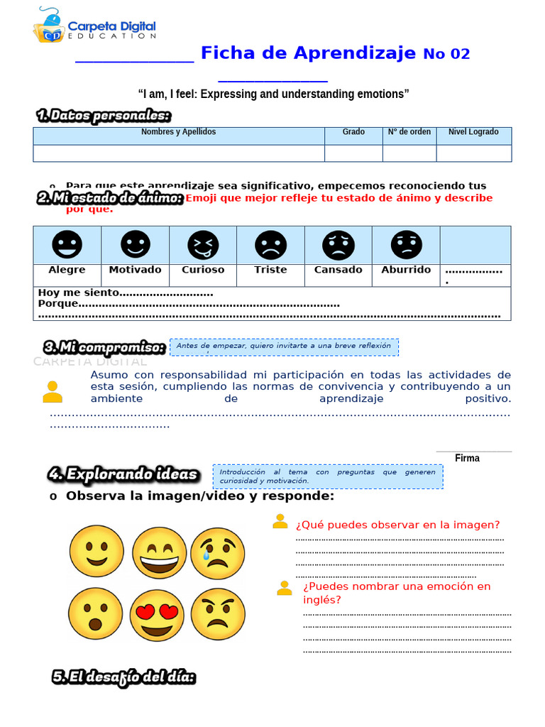 Ficha de Aprendizaje No 02 | PDF