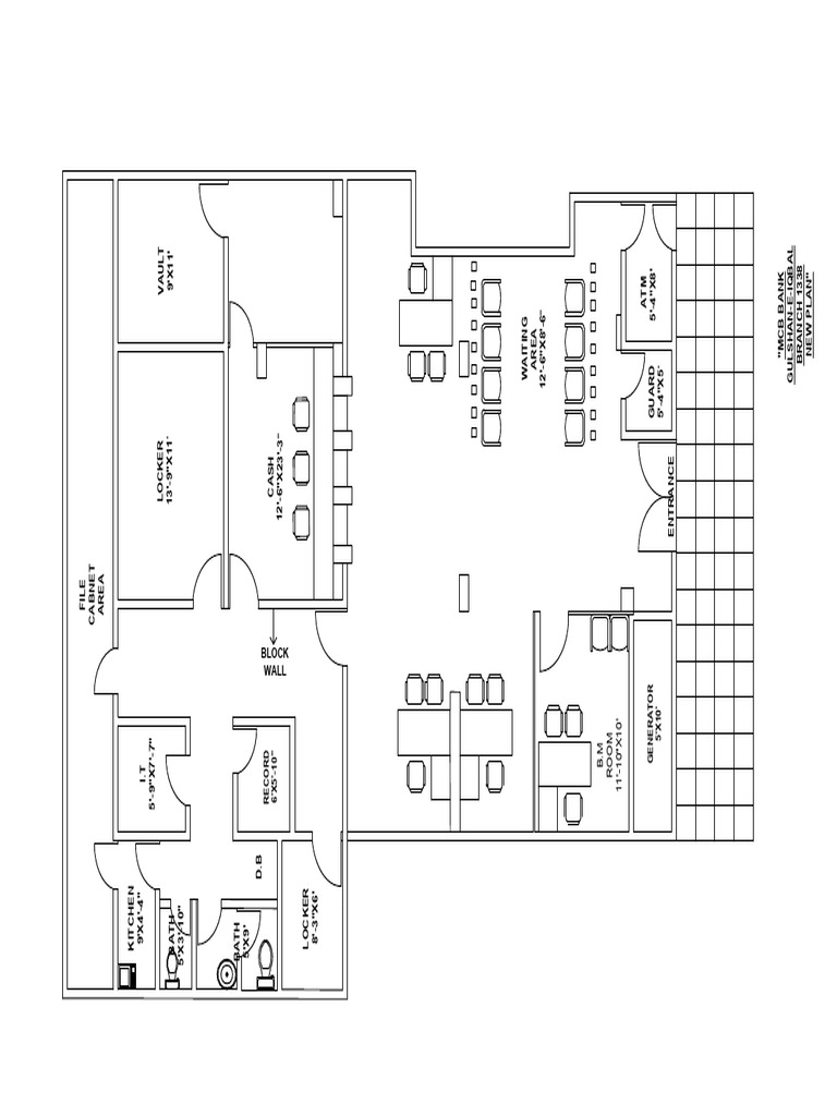 MCB Bank Gulshan-E-Iqbal Layout Plan | PDF