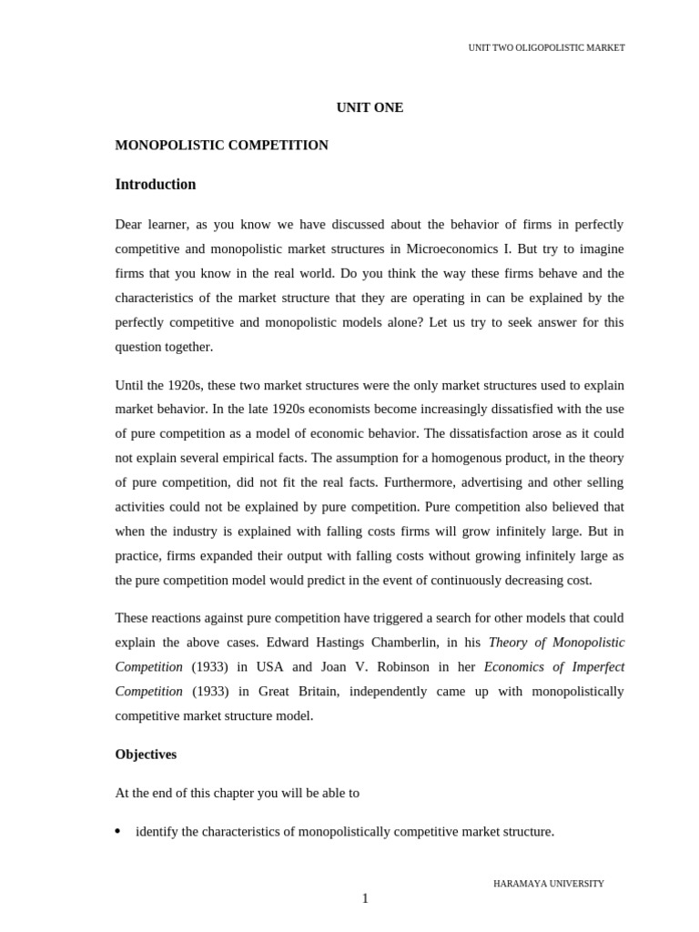 Understanding Monopolistic Competition | PDF | Oligopoly | Economic ...