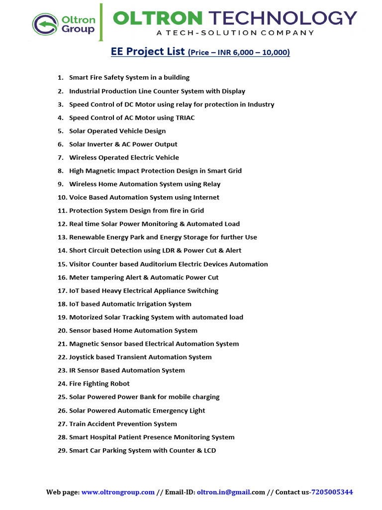 Solar Power Project Ideas for EE Students | PDF | Automation | Solar Power