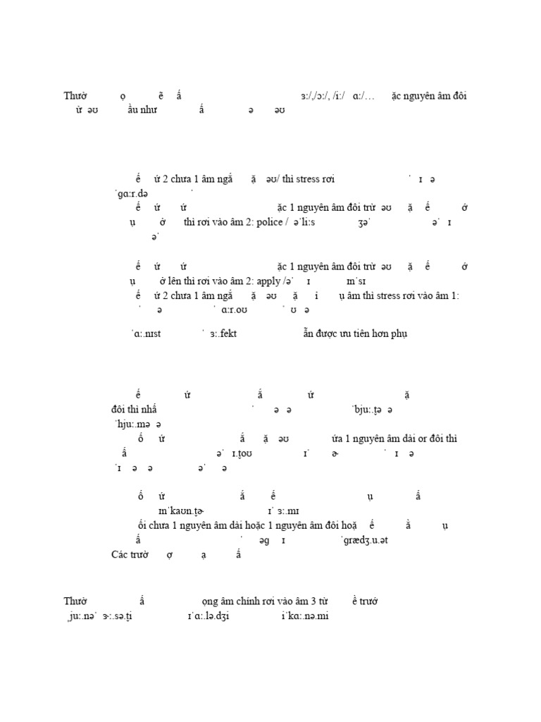 STRESS in English Pronunciation | PDF