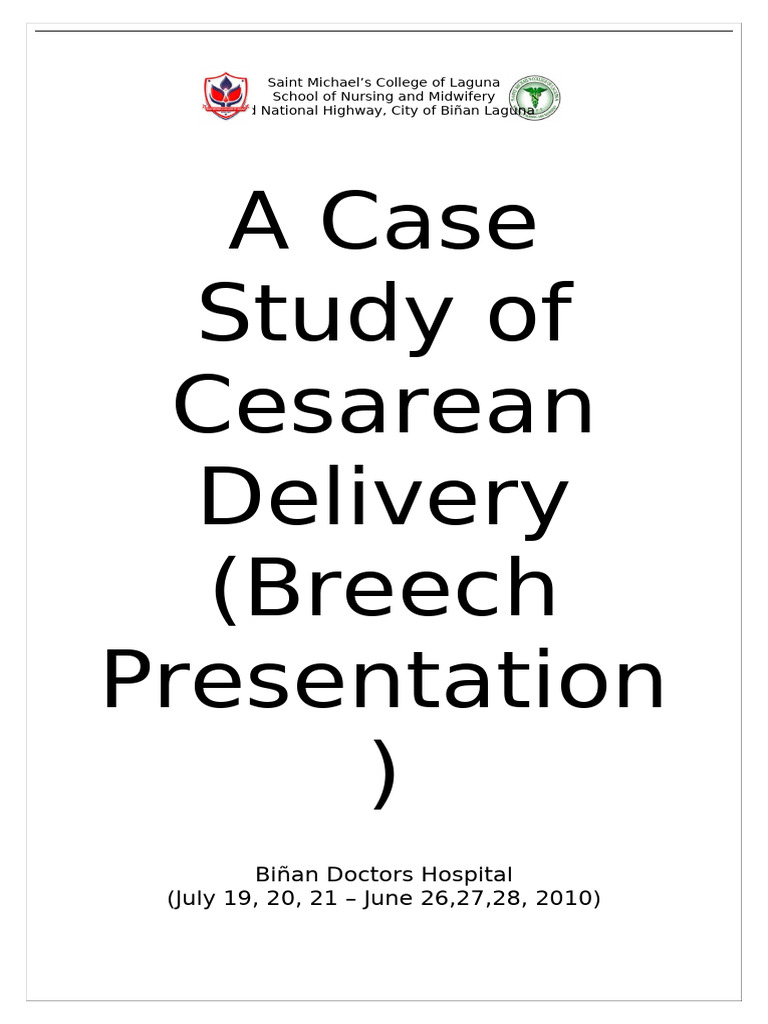 Case Study of Cesarean Section PDF | PDF | Uterus | Childbirth
