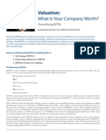 What Is Your Company Worth?: Valuation