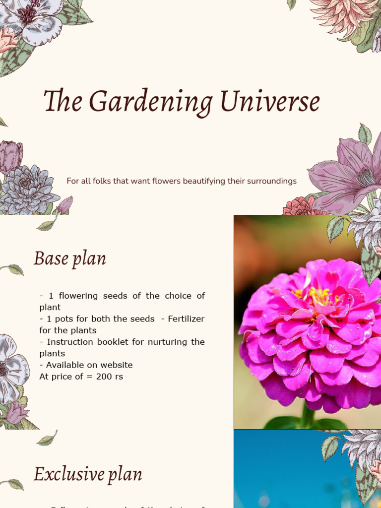 Flower Gardening Plans and Services | PDF | Agriculture | Horticulture