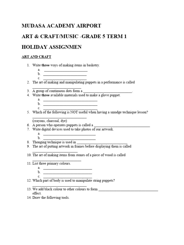 Art and Music Assignment | PDF | Performing Arts | Musicology