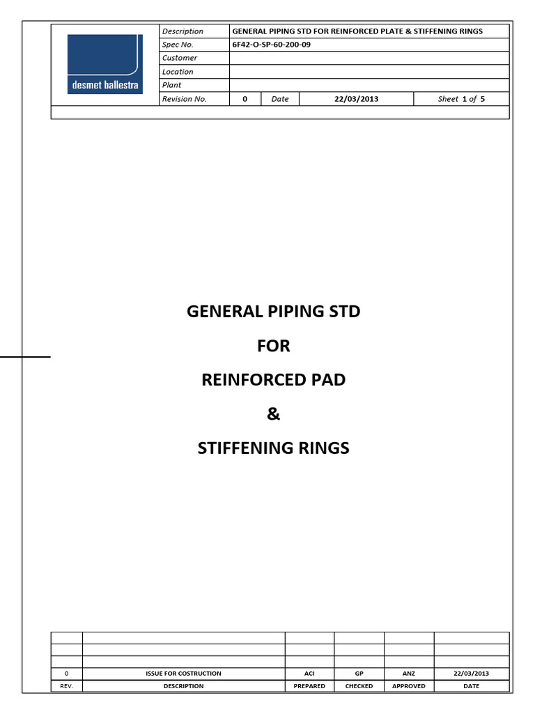 6F42-O-SP-60-200-09 - Stiffening Rings & Reinforced Plate | PDF ...