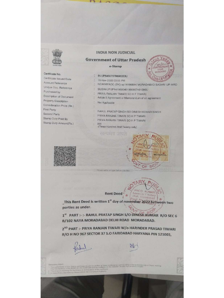 Rent Deed Home | PDF