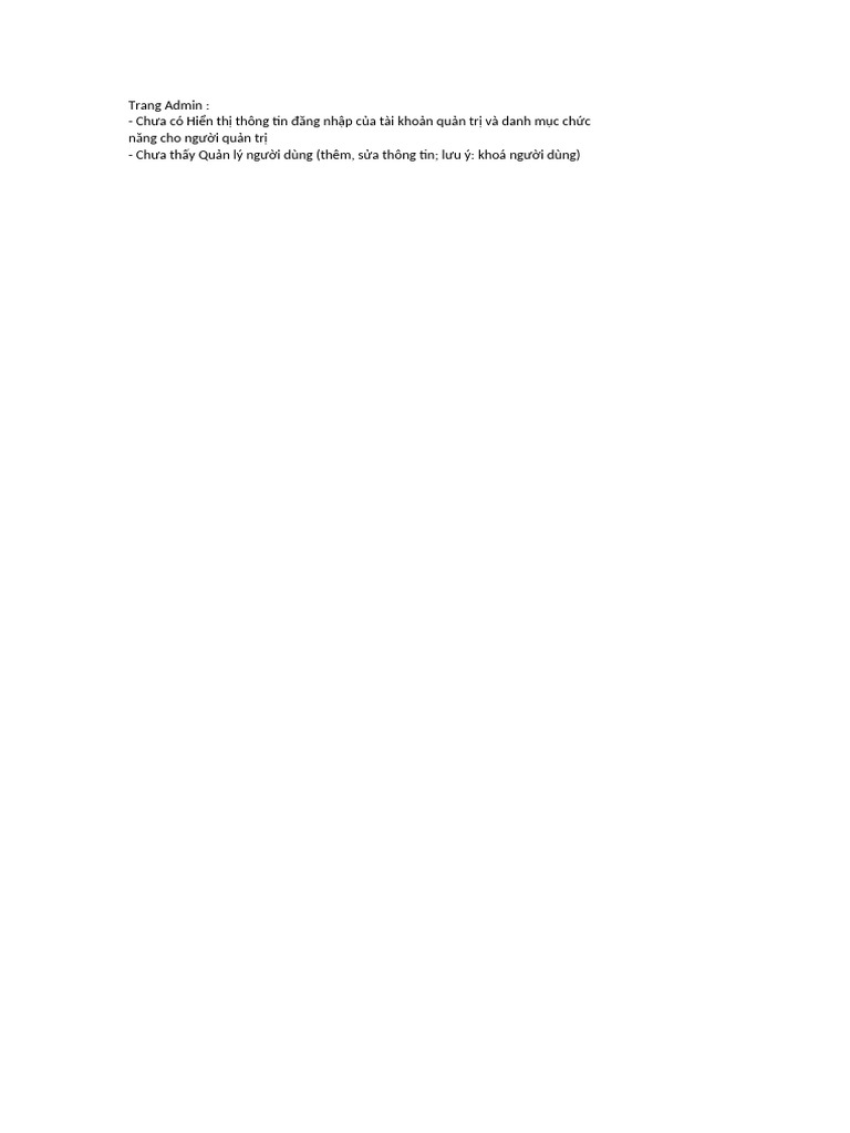 Trang Admin | PDF