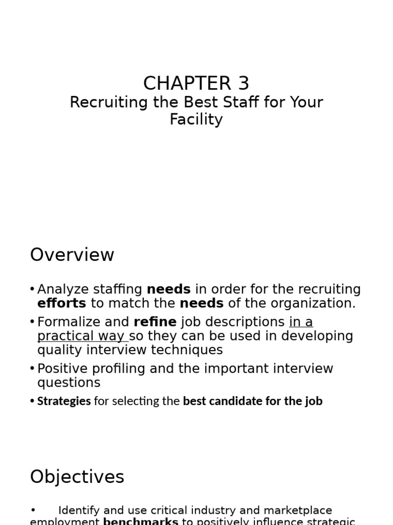 Chapter 3 | PDF | Recruitment | Business