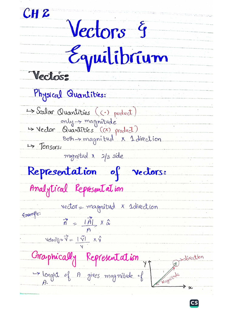 physics vectors | PDF