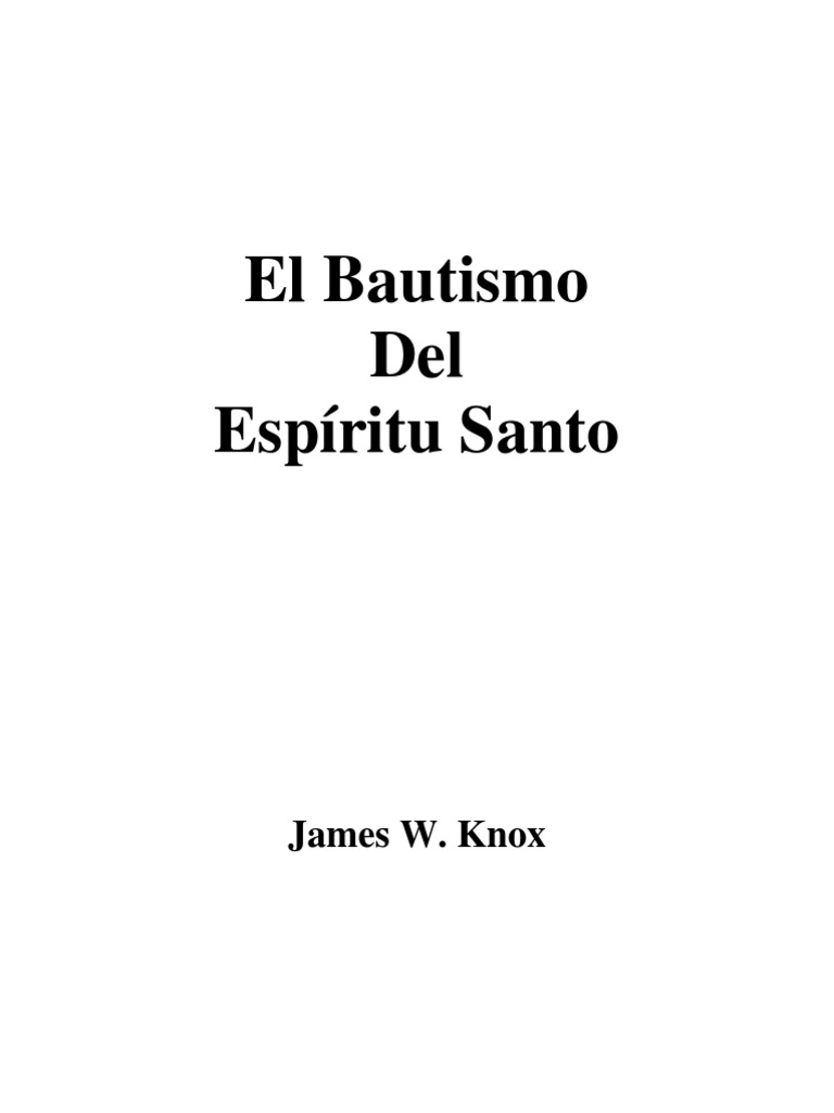 Spanish Baptism Holy Spirit Bautismo Cristo (título)