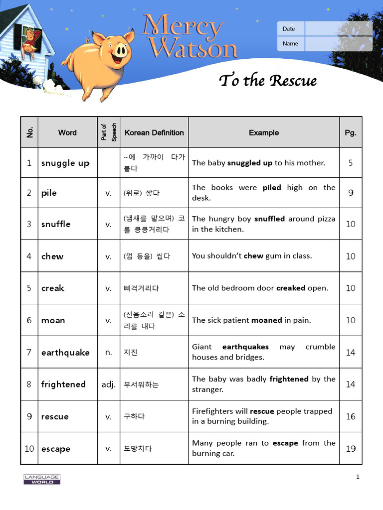 Vocabulary for Emergency Situations | PDF | Animals And Humans