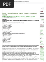 Download Cetak - TIPS  TRICK Seputar Master League  _ Updated 7-1-12 by Desi Fujanita SN86885154 doc pdf