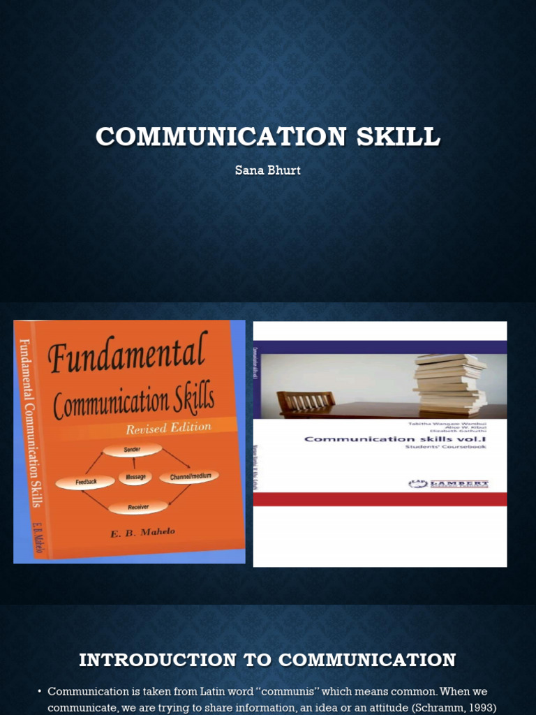 Understanding Communication Skills | PDF | Communication | Information