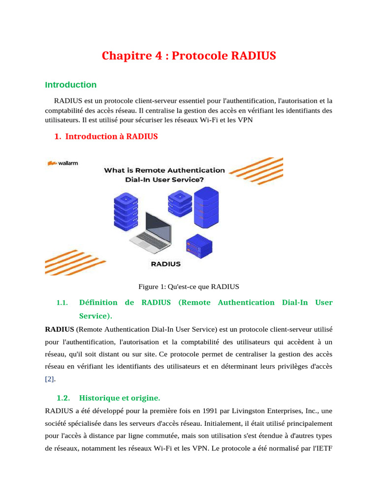 Comprendre le Protocole RADIUS | PDF | Rayon (géométrie) | Mot de passe