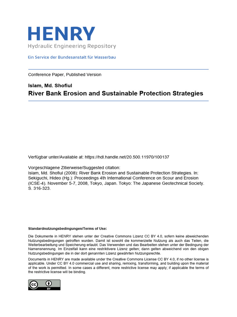 River Bank Erosion Protection Strategies | PDF | Erosion | River