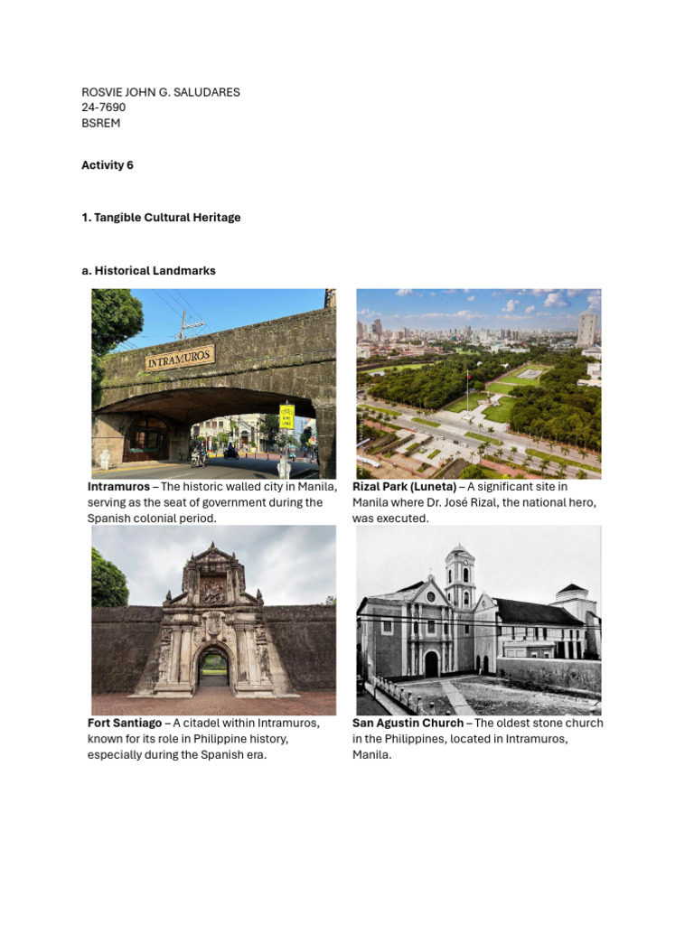 Filipino Cultural Heritage Overview | PDF | Philippines
